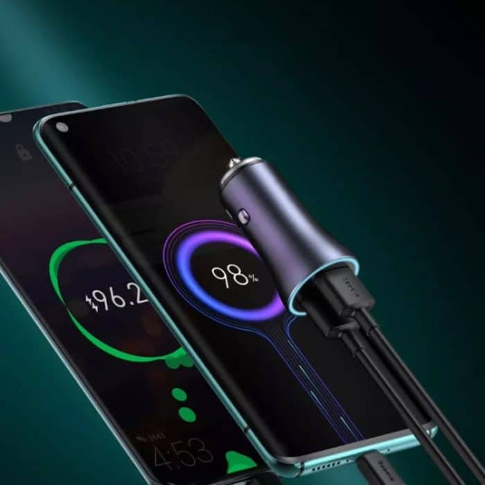 P20 38 W PD3.0 20 W + QC3.0 USB-Sicherheitshammer-Autoladegerät, P20, P20 (Black), P20 (Blue), P20 (Red) – Bild 3