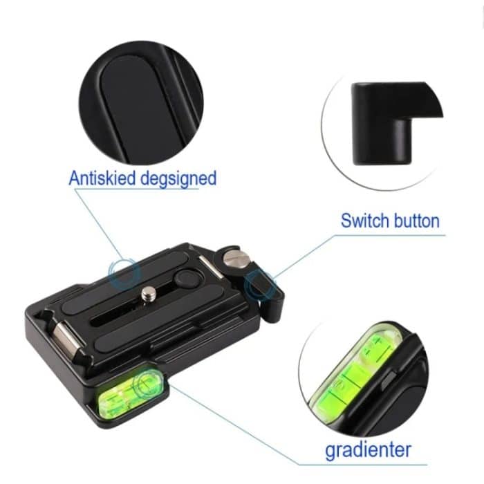 QRA-635 Kamerastativ, Schnellwechselplatte aus Aluminiumlegierung und Metall – Bild 4
