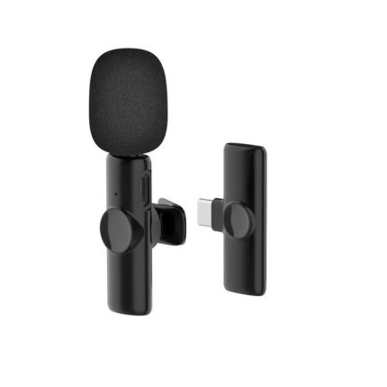 Kabelloses Lavalier-Ansteckmikrofon für Android-Telefone und -Computer mit USB-C-/Typ-C-Empfänger, One by One, One by Two