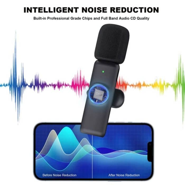 Kabelloses Lavalier-Ansteckmikrofon für Android-Telefone und -Computer mit USB-C-/Typ-C-Empfänger, One by One, One by Two – Bild 3