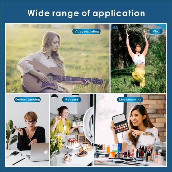 Kabelloses Lavalier-Ansteckmikrofon für Android-Telefone und -Computer mit USB-C-/Typ-C-Empfänger, One by One, One by Two – Bild 8