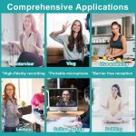 Drahtloses Lavalier-Mikrofon mit Rauschunterdrückung für Telefon/Kamera/Laptop/MacBook mit 3,5-mm-Empfänger, One by One, One by Two – Bild 8