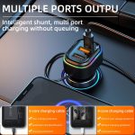 K5 mit 3-in-1-Ladekabel, Dual-USB + 1 Typ-C PD-Telefon-Schnellladeadapter, Autoladegerät – Bild 3