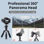 JMARY KT25+H30 für Selfie-Live-Streaming, leichtes tragbares Desktop-Mini-Stativ-Set – Bild 6