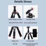 JMARY KT25+H30 für Selfie-Live-Streaming, leichtes tragbares Desktop-Mini-Stativ-Set – Bild 7