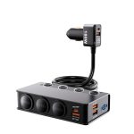 TR-54 9-in-1-Multi-Ports PD+QC3.0 USB-Autoladegerät 3-Sockel-Zigarettenanzünder-Splitter – Bild 2