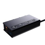 TR-54 9-in-1-Multi-Ports PD+QC3.0 USB-Autoladegerät 3-Sockel-Zigarettenanzünder-Splitter – Bild 3