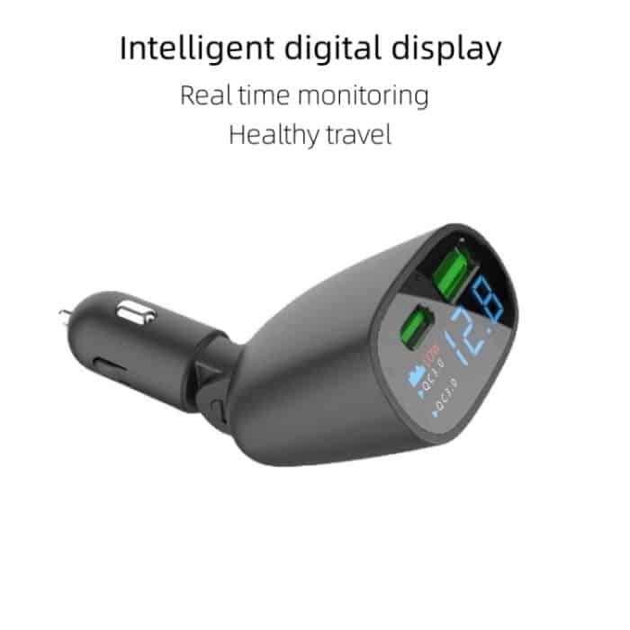 TR-83 QC3.0 + Typ-C PD18W Superschnellladeadapter mit LED-Spannungsanzeige – Bild 2