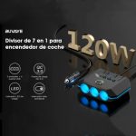 TR-52 mit LED-Spannungsanzeige QC3.0 Auto-Schnellladeadapter mit 3 Steckdosen – Bild 2