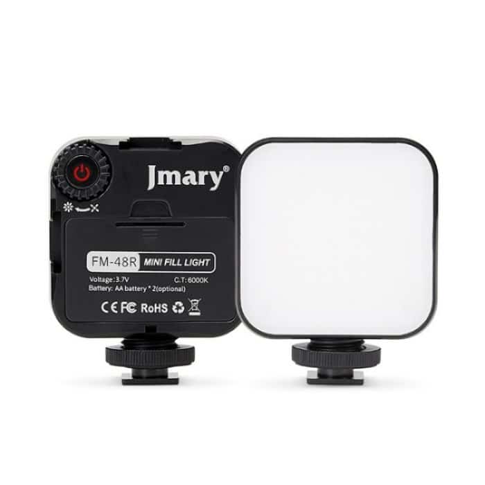 JMARY FM-48R Dimmbares Fotografie-LED-Fülllicht Tragbares Mini-Kamera-Telefon-Fülllicht – Bild 1