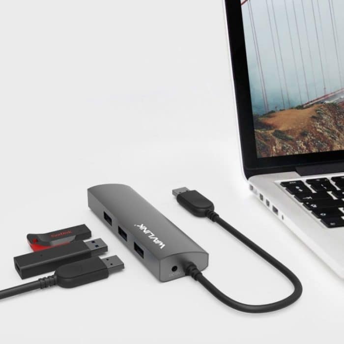 Wavlink UH3031G 10 in 1 Typ-C auf USB 3.0 Dock USB 3 Ports Hub HDMI Adapter – Bild 4