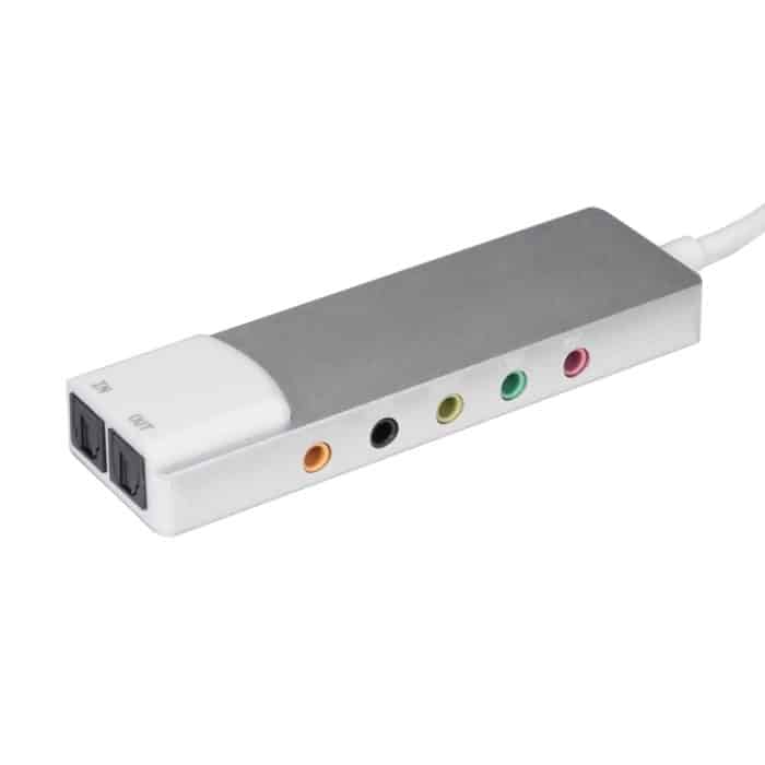 HY-601 6-in-1-USB-Multifunktions-Soundkarte USB + Audio 3.5 + 7.1CH / OPTISCH – Bild 6