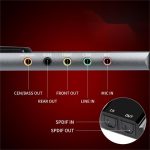 HY-601 6-in-1-USB-Multifunktions-Soundkarte USB + Audio 3.5 + 7.1CH / OPTISCH – Bild 5