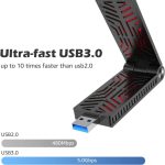 WAVLINK WN690X1 Für PC AX1800 WiFi 6 Wireless-AX USB3.0 Adapter Dual Band Netzwerk Adapter – Bild 2