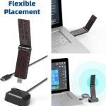 WAVLINK WN690X1 Für PC AX1800 WiFi 6 Wireless-AX USB3.0 Adapter Dual Band Netzwerk Adapter – Bild 5