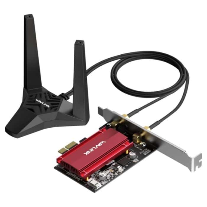 WAVLINK WN675X3-PCIE Tri-Band 5400 Mbit/s WiFi 6E PCIe Wireless Adapter BT 5.3 Netzwerkkarte – Bild 1
