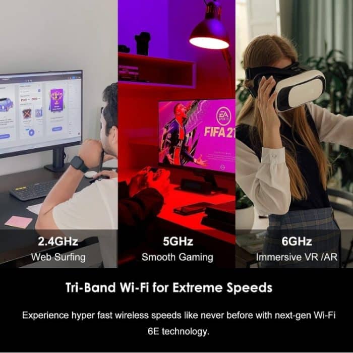 WAVLINK WN675X3-PCIE Tri-Band 5400 Mbit/s WiFi 6E PCIe Wireless Adapter BT 5.3 Netzwerkkarte – Bild 7