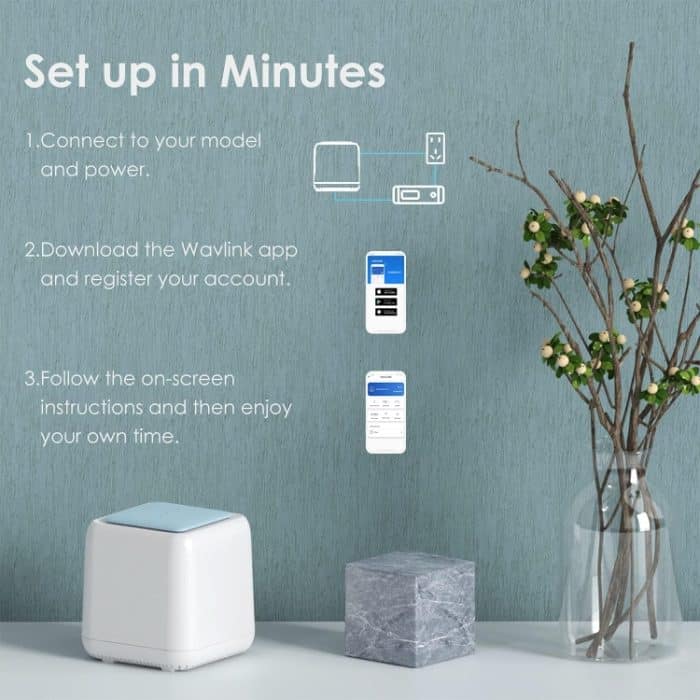 WAVLINK WN535M1 WLAN-Router 11AC AC1200 Mesh Wireless Repeater Signal Extender, US Plug, UK Plug, AU Plug – Bild 4