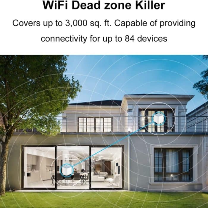 WAVLINK WN535M2 Für Home Office 2 stücke Mesh Wireless Router AC1200 Dual Band WiFi Signal Booster, US Plug, UK Plug, AU Plug – Bild 6