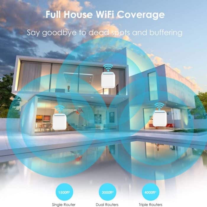 WAVLINK WN535M3 für Home Office 23-teiliger Mesh-WLAN-Router AC1200 Dualband-WLAN-Signalverstärker, US Plug, EU Plug, AU Plug – Bild 2