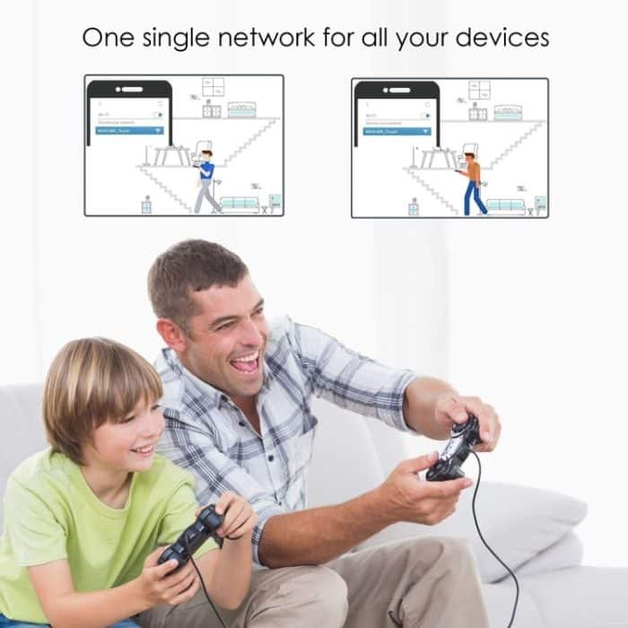 WAVLINK WN551K3 3 Stück AC3000 WLAN-Repeater mit integrierter Antenne, Tri-Band-Mesh-WLAN-Router, US Plug, UK Plug, EU Plug, AU Plug – Bild 2