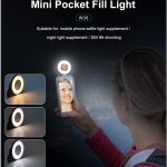 VLOGLITE W36 Mini-LED-Handy-Fülllicht mit Make-up-Spiegel, magnetischem Selfie-Ringlicht – Bild 2
