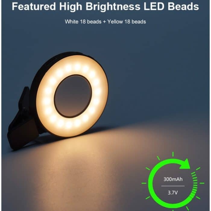 VLOGLITE W36 Mini-LED-Handy-Fülllicht mit Make-up-Spiegel, magnetischem Selfie-Ringlicht – Bild 6