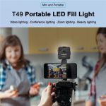 VLOGLITE T49 Tragbare LED-Videoleuchte 5600K Fotografie Fotobeleuchtung Panel Mini Fülllampe – Bild 3