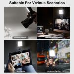 VLOGLITE T49 Tragbare LED-Videoleuchte 5600K Fotografie Fotobeleuchtung Panel Mini Fülllampe – Bild 7
