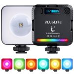 VLOGLITE W-S6 magnetische Mini-Vollfarb-RGB-LED-Kameralicht-Sonnenuntergang-Atmosphärenlampe