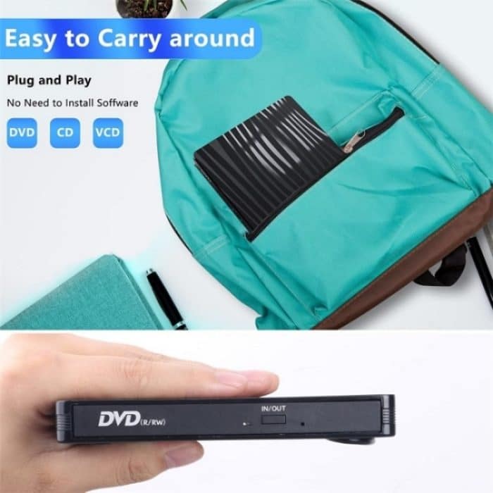 BT689 Tragbarer DVD-Brenner, externes optisches Laufwerk, CD-Player, Win10, USB-Recorder für optisches Laufwerk – Bild 5