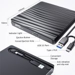 BT689 Tragbarer DVD-Brenner, externes optisches Laufwerk, CD-Player, Win10, USB-Recorder für optisches Laufwerk – Bild 7