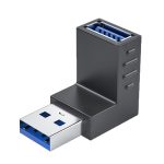 ENKAY USB 3.0-Adapter, 90-Grad-Winkel, Stecker auf Buchse, Kombi-Koppler, Extender-Anschluss, Vertical Up, Vertical Down, Horizontal Left, Horizontal Right, Vertical Up + Down, Horizontal Left + Right