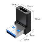 ENKAY 90 Grad rechtwinkliger USB 3.0-Stecker auf Typ-C-Buchse, 1pcs USB to Type-C, 2pcs USB to Type-C – Bild 2