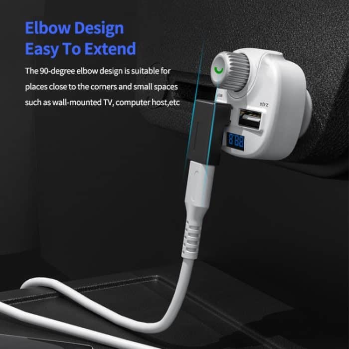 ENKAY 90 Grad rechtwinkliger USB 3.0-Stecker auf Typ-C-Buchse, 1pcs USB to Type-C, 2pcs USB to Type-C – Bild 3