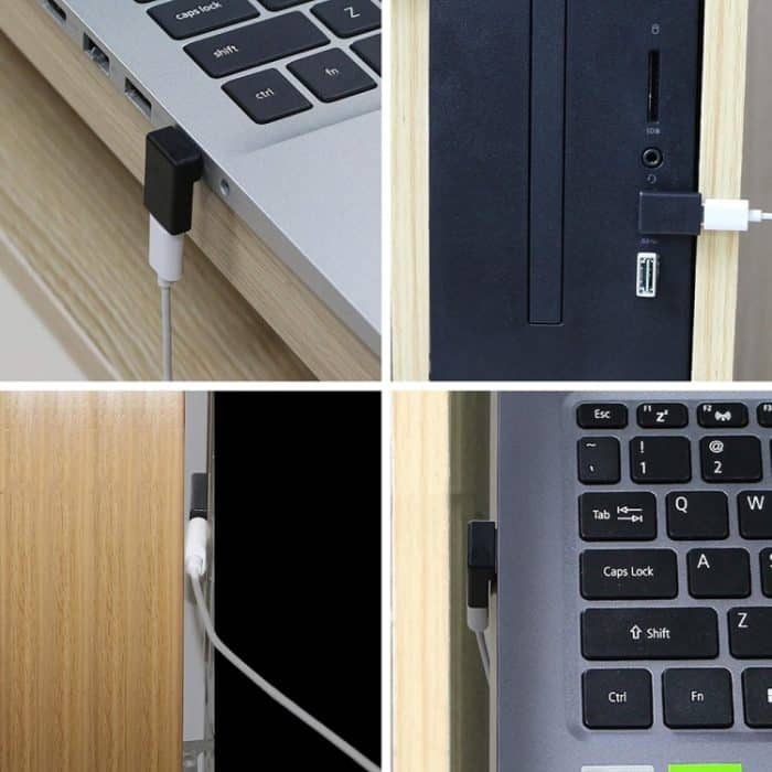 ENKAY 90 Grad rechtwinkliger USB 3.0-Stecker auf Typ-C-Buchse, 1pcs USB to Type-C, 2pcs USB to Type-C – Bild 6