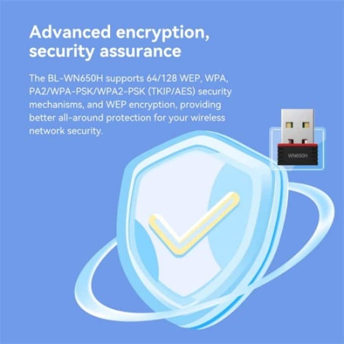 LB-LINK WN650H Tragbarer USB-WLAN-Empfänger Dualband 650M Wireless-Netzwerkkarte – Bild 7