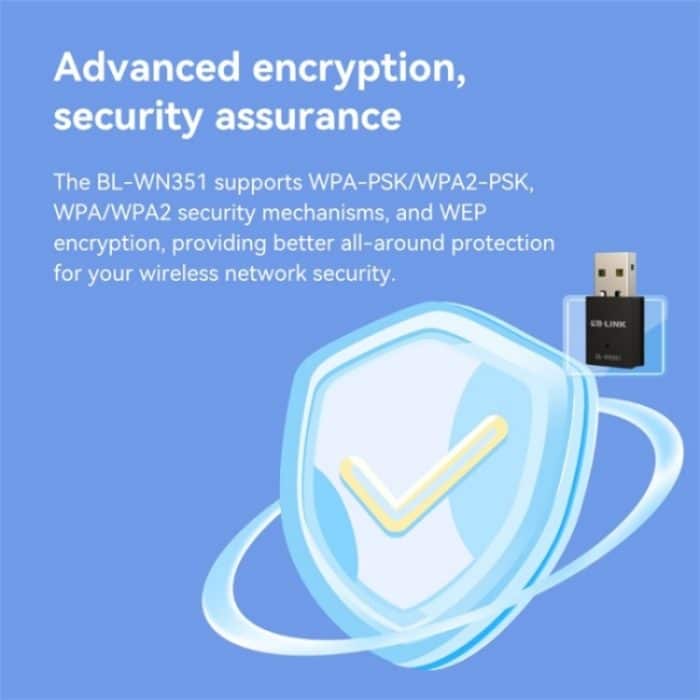 LB-LINK BL-WN351 Für Desktop-Computer Laptop 300M USB Drahtlose Netzwerkkarte WiFi Empfänger – Bild 6