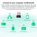 LB-LINK BL-WN650BT 650M Dualband-Wireless-Adapter Bluetooth WiFi 2-in-1-Netzwerkkarte – Bild 4