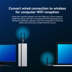 LB-LINK WDN1300H Dual Band 1300M USB Wireless Netzwerkkarte Dual Antenne WiFi Empfänger – Bild 6
