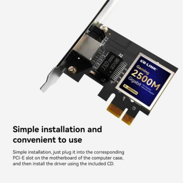 LB-LINK BL-GP2500M Single-Port-Desktop-PC 2,5 Gbit/s PCIE Gigabit 2500M kabelgebundene Netzwerkkarte – Bild 3