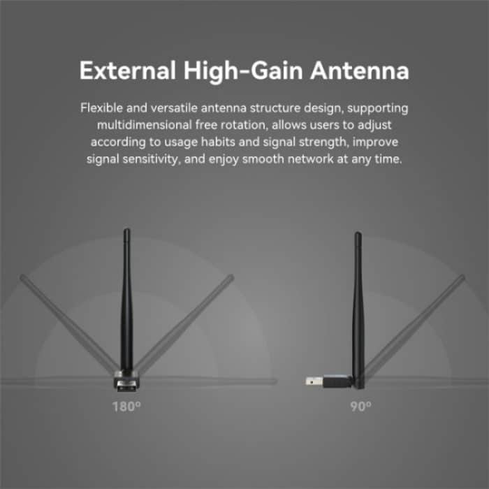 LB-LINK BL-WN300AX Externe High-Gain-Antenne WiFi 6 USB Wireless-Netzwerkadapter – Bild 6