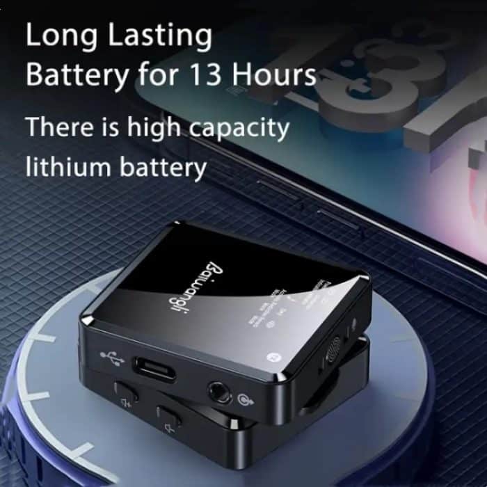 SX39 Für USB-C/Typ-C-Anschluss Lavalier Drahtloses Rauschunterdrückungsmikrofon mit Dual-Sender + Empfänger – Bild 4