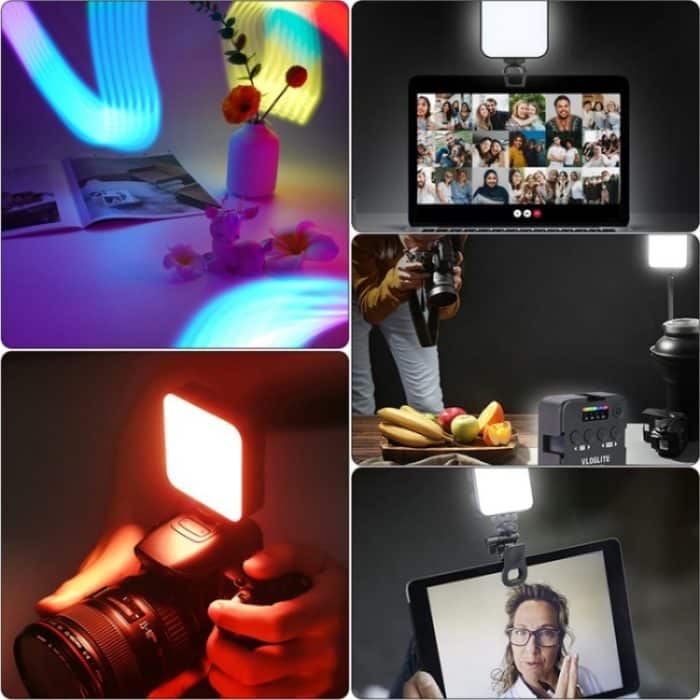 VLOGLITE T64RGB Mini Pocket Beauty Light Tragbares RGB-Fülllicht Handykamera Video-Fülllicht – Bild 8