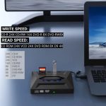 B21-Y 3.0 USB Externes mobiles Multifunktions-5-in-1-Laptop-Typ-C-DVD-Recorder Optisches Laufwerk – Bild 6