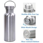 JUNSUNMAY 304 Edelstahl-Vakuumflasche, isolierte Wasserflasche mit breiter Öffnung, 350ml, 500ml, 750ml, 1000ml – Bild 4