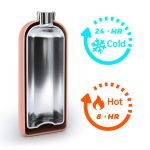 JUNSUNMAY Wasser-Vakuumflasche aus 304 Edelstahl mit bonbonfarbener Beschichtung, 750ml, 1000ml – Bild 4