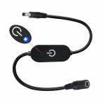 JUNSUNMAY DC 5,5 mm x 2,5 mm LED-Touch-Inline-Dimmerschalter-Controller für einzelne Farbe, Länge 30 cm, DC 5.5mmx2.1mm – Bild 5