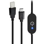 JUNSUNMAY Typ-C-auf-USB-LED-Touch-Inline-Dimmerschalter-Controller für einzelne Farbe, Länge 1 m, Type-C to USB