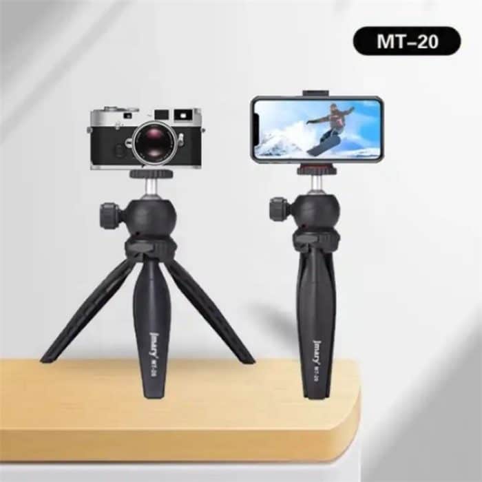 JMARY MT-20 Mini tragbarer 360-Grad-Kugelkopf-Selfie-Stick, zusammenklappbarer Desktop-Stativ-Telefonhalter – Bild 6